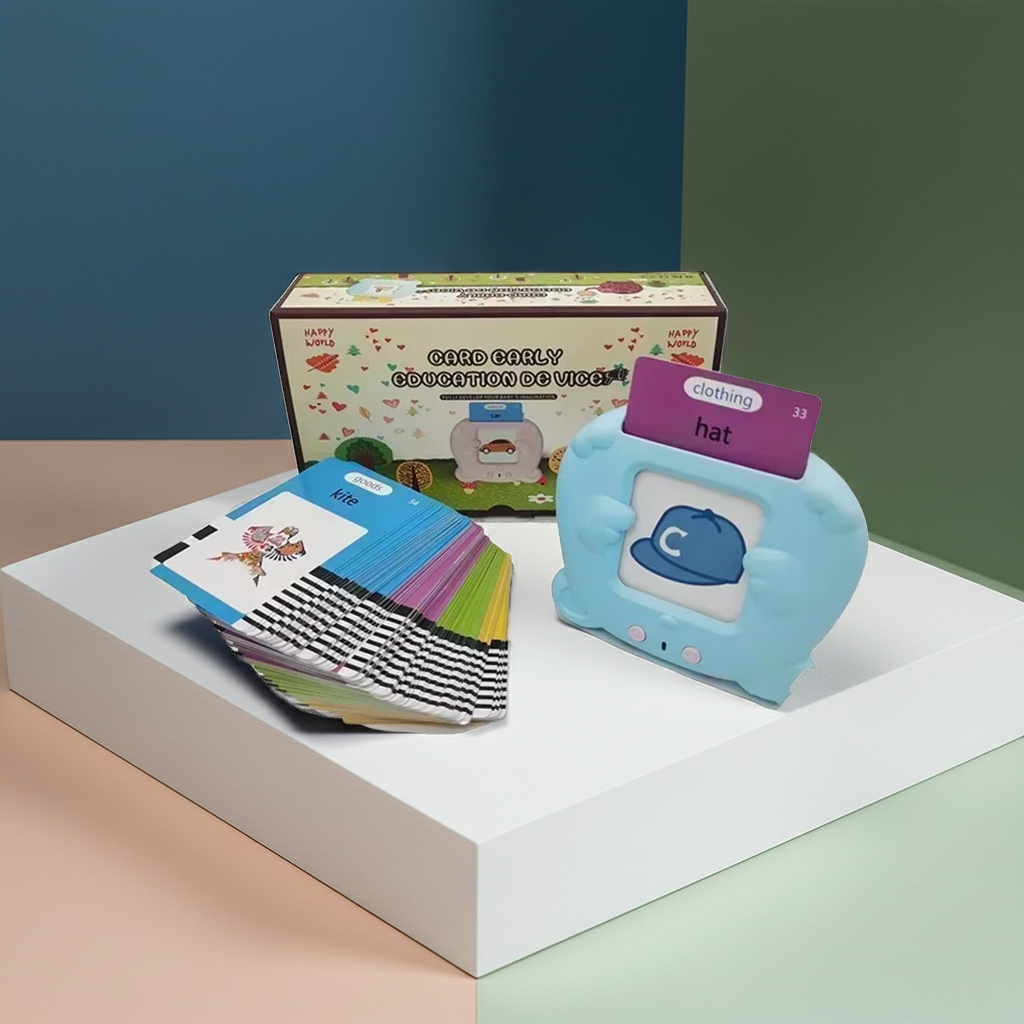 Tarjetas de Vocabulario Multilingües con Lector Electrónico – ¡Aprendizaje Interactivo y Certificado!