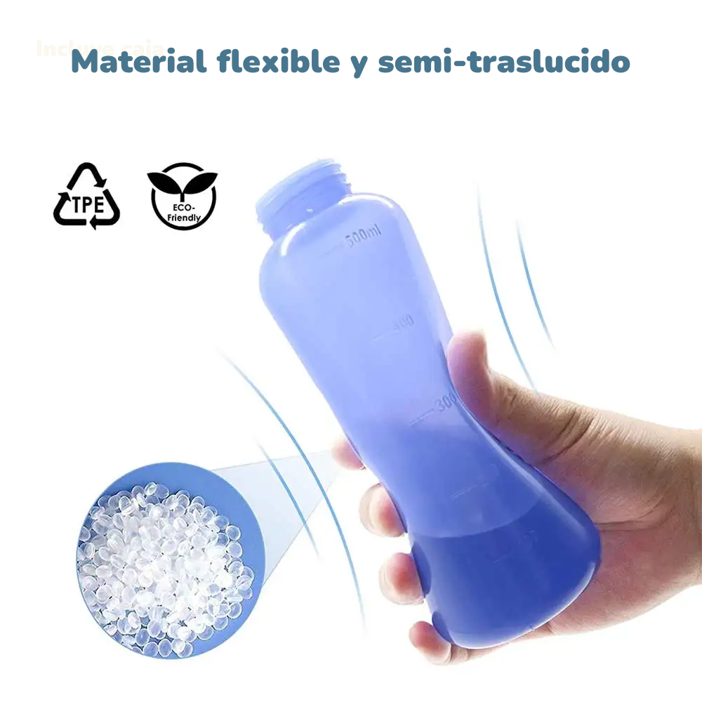 Botella Peri Posparto MomWasher (500 ml) | Bidet Portátil para Higiene y Cuidado de la Recuperación Perineal