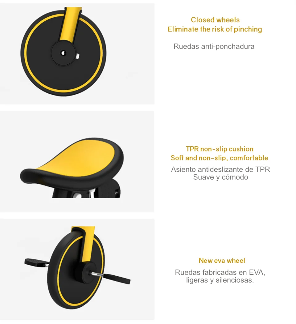 Triciclo Plegable 4-en-1