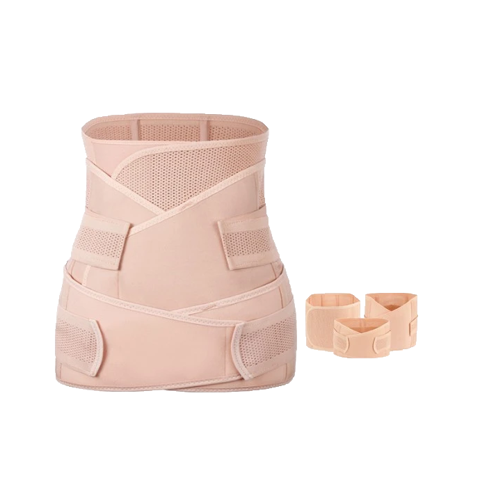 Banda de Soporte Posparto 3 en 1 | Faja Transpirable para Vientre, Cintura y Pelvis