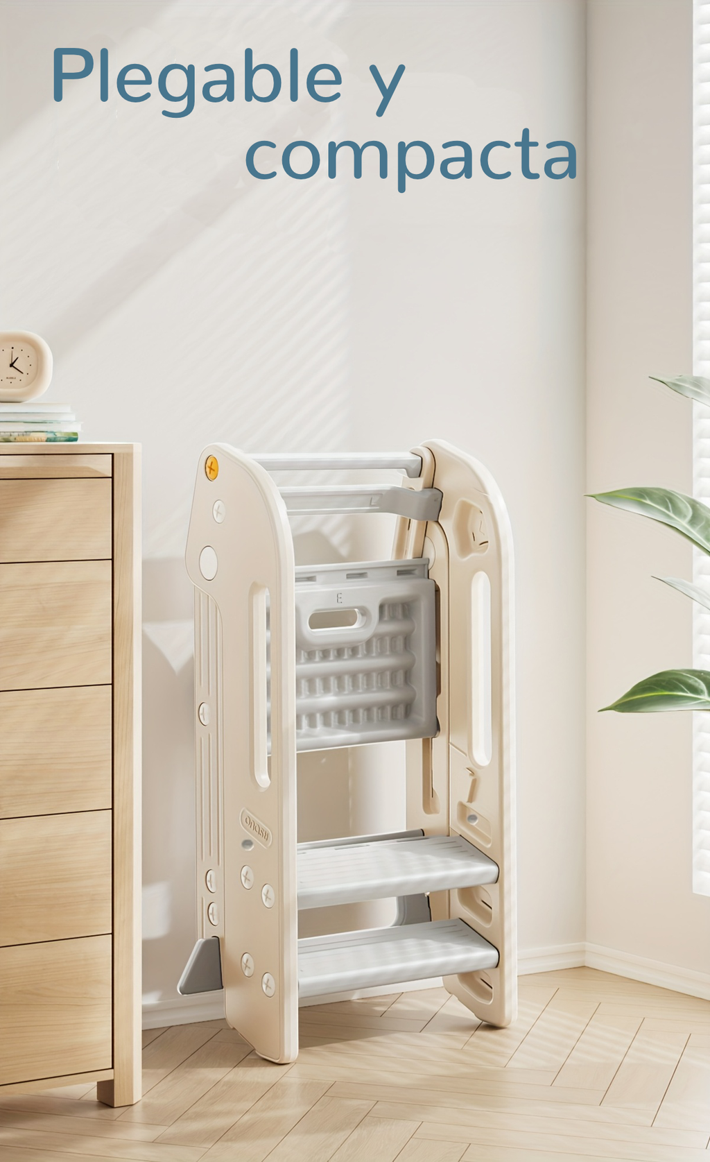 Torre de Aprendizaje Plegable y Ajustable: Fomenta la Independencia de tu Hijo