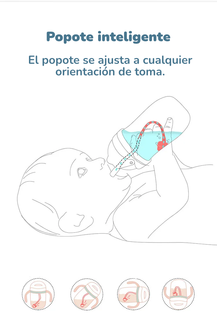 Botella de Agua con Popote y Válvula de 300 ml | Portátil, Antiderrames y con Asa para Entrenamiento