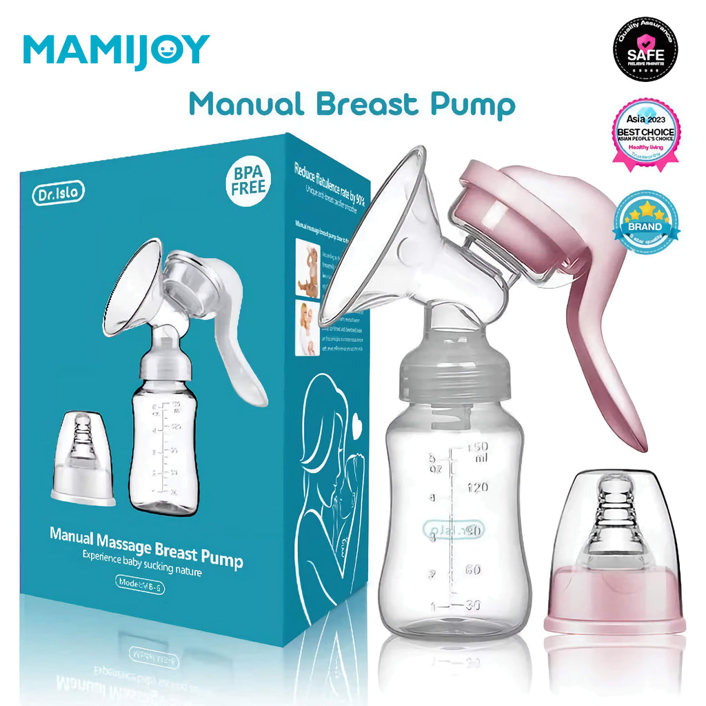 Extractor de Leche Manual MAMIJOY | Silicona Ergonómica, Succión Ajustable y Sin BPA