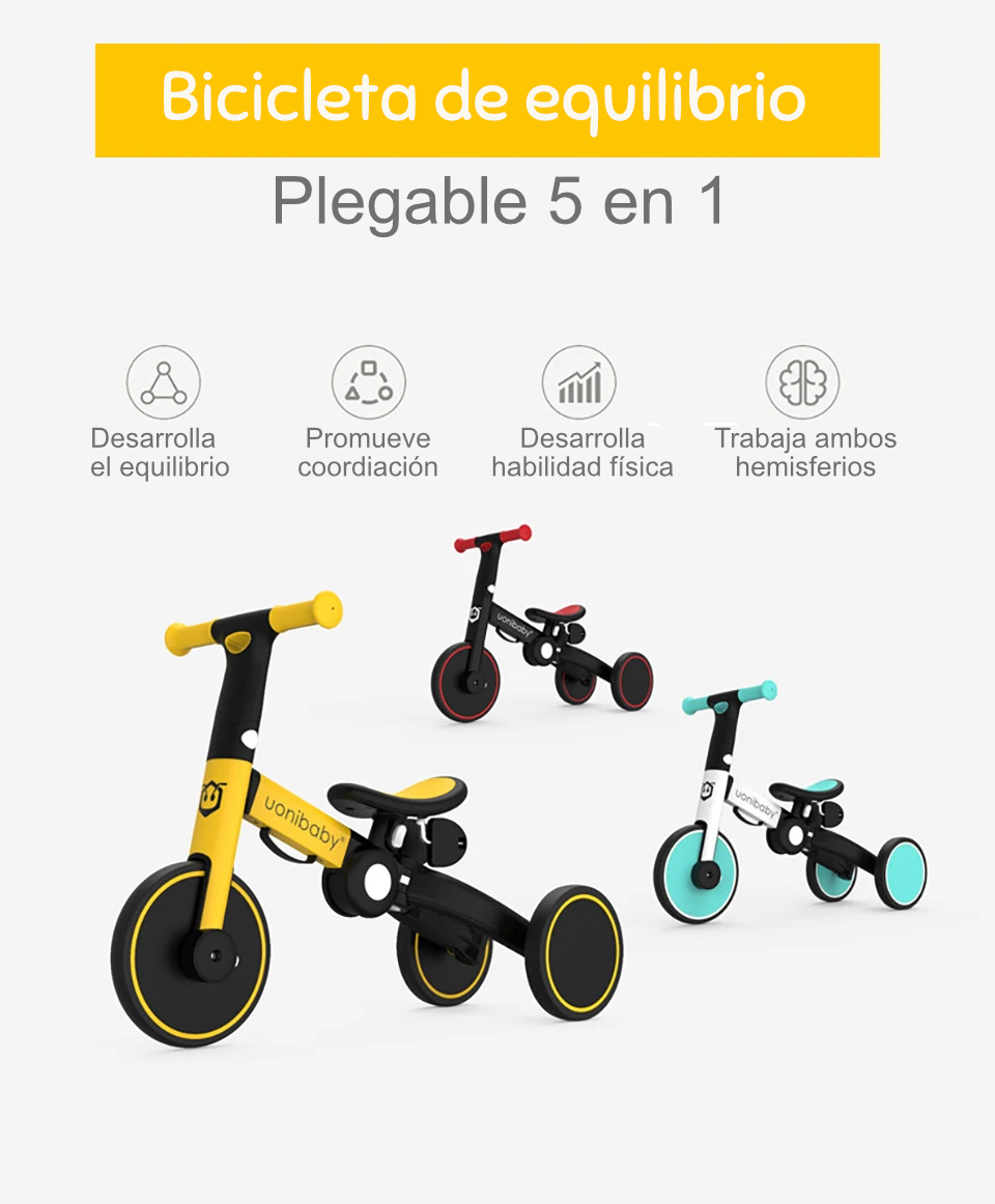 Triciclo Plegable 4-en-1