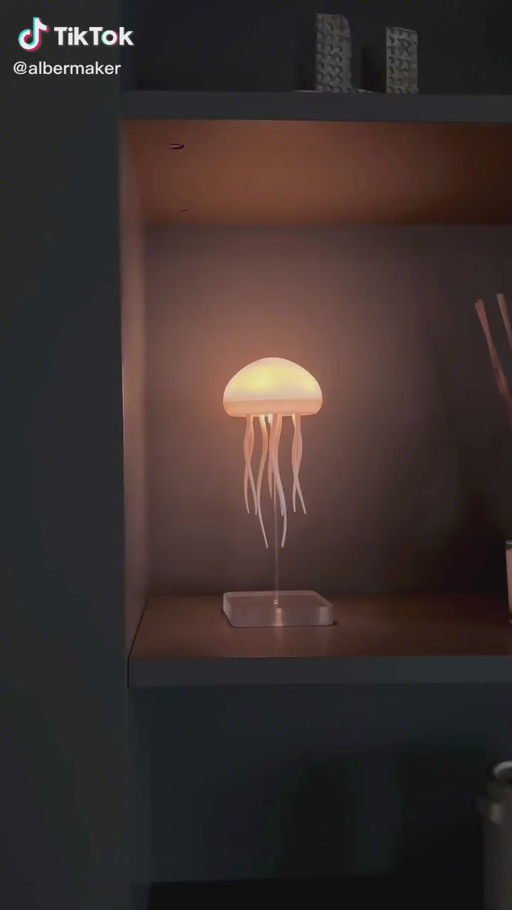 Lámpara de Medusa LED Táctil | 7 Colores, Colgante y Recargable USB | Decoración Nocturna Única