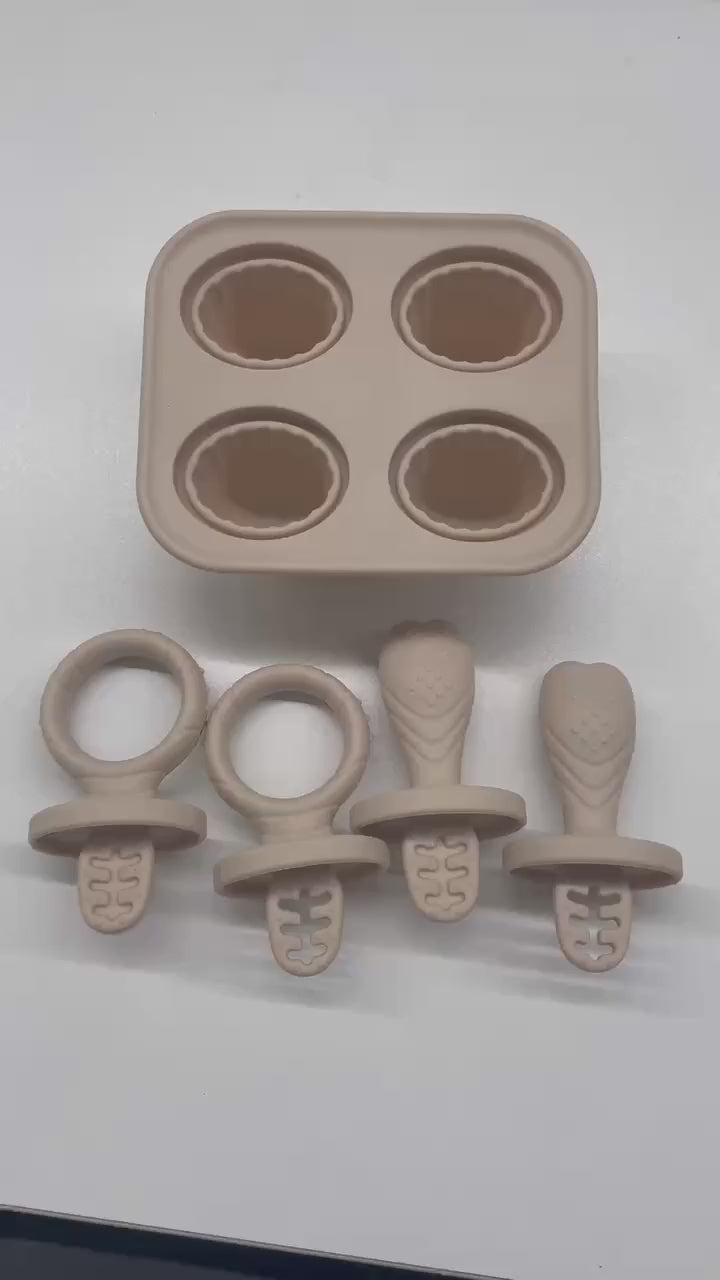 Molde de silicona para mordedera tipo paleta | Silicona Sin BPA, Alimentación y Dentición