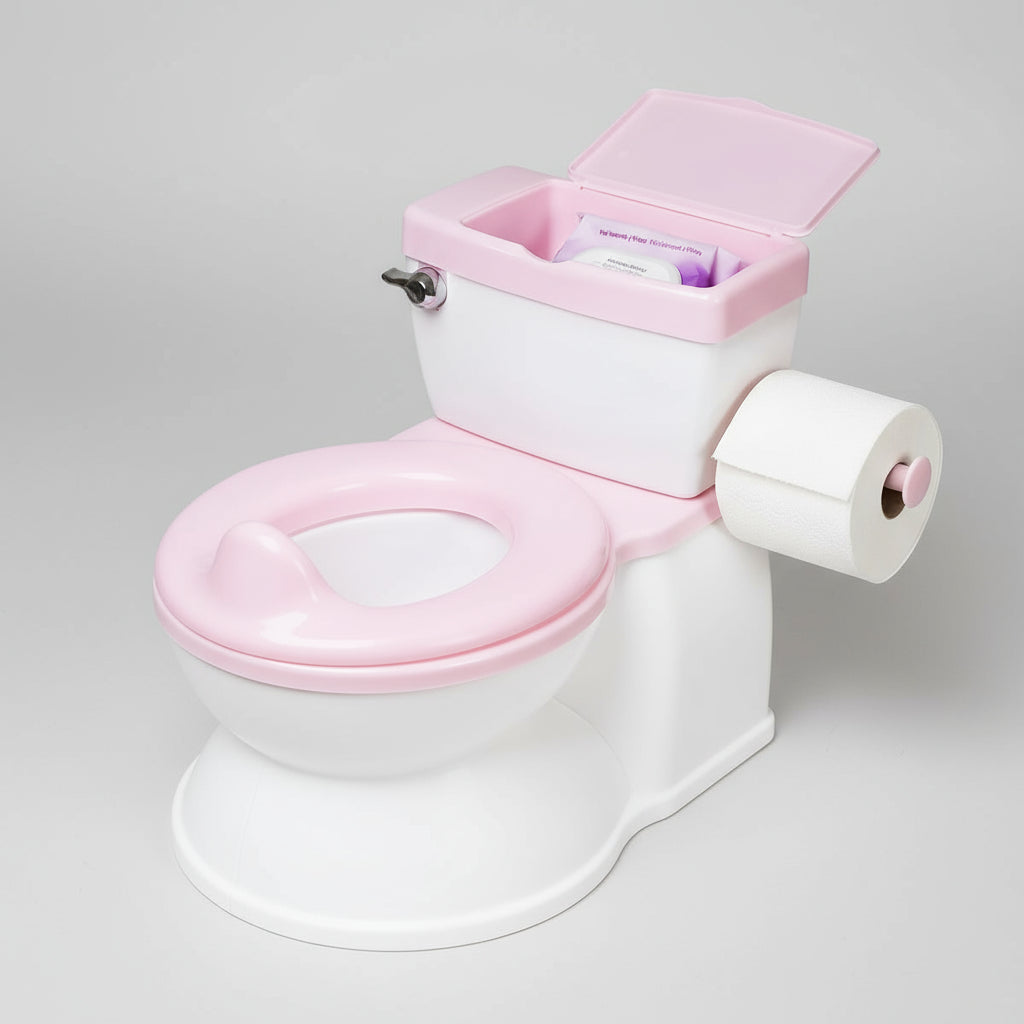 Inodoro de Entrenamiento con Sonido de Descarga: ¡Haciendo el Baño Divertido!