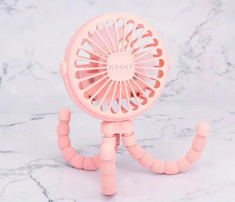 Mini Ventilador Portátil para Carriola | Seguro para Bebés | Recargable USB y Ajustable