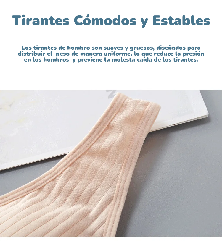 Sostén de Lactancia de Algodón Puro | Sin Varillas, Soporte Plus Size y Apertura con Una Sola Mano