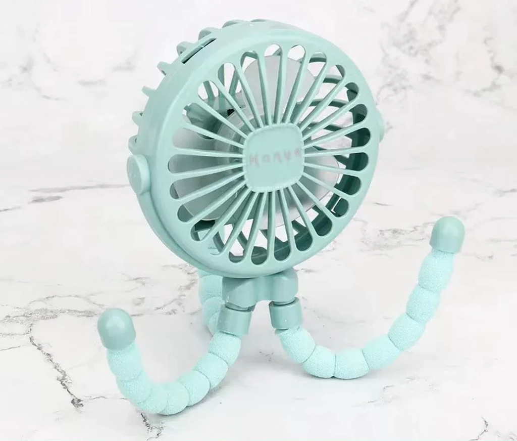 Mini Ventilador Portátil para Carriola | Seguro para Bebés | Recargable USB y Ajustable