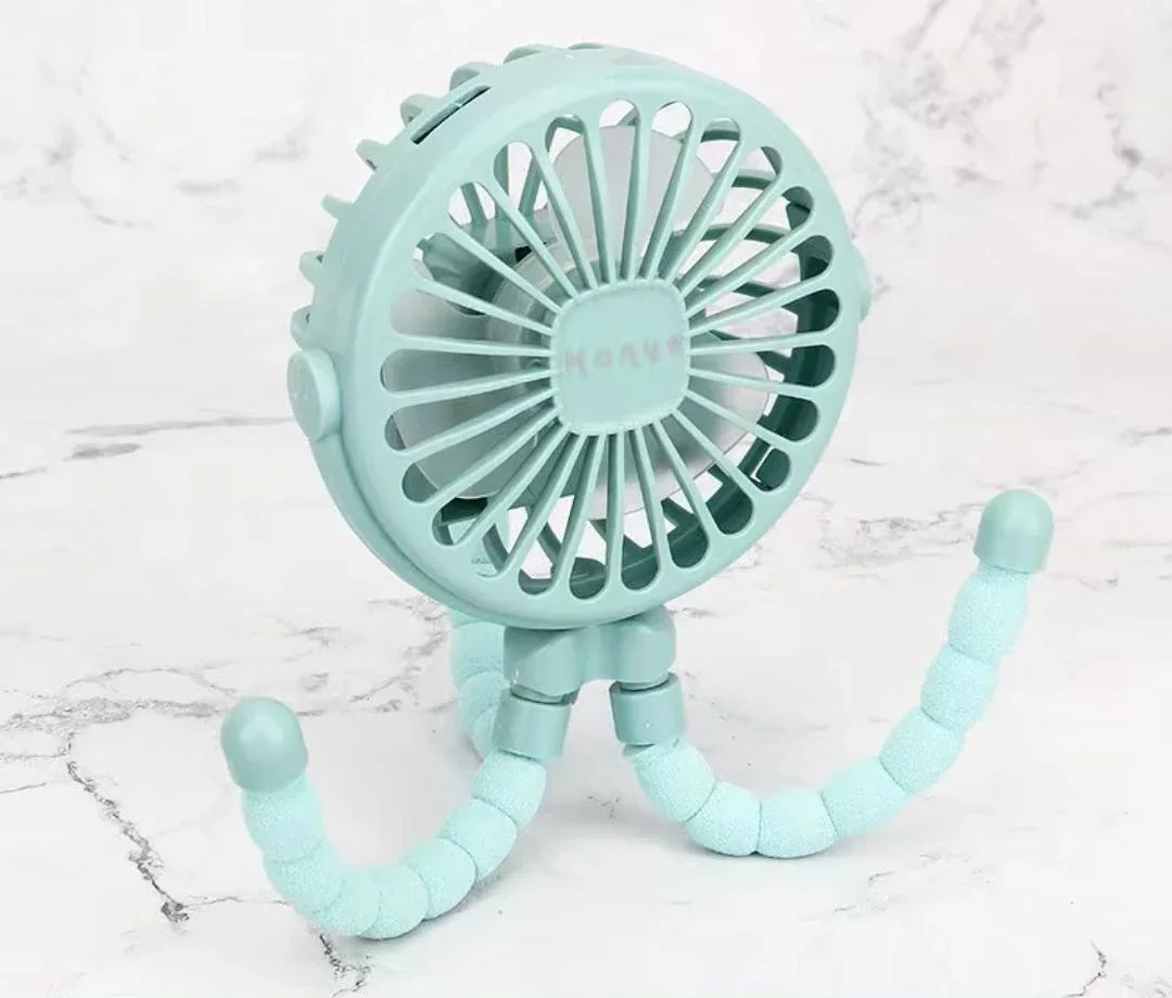 Mini Ventilador Portátil para Carriola | Seguro para Bebés | Recargable USB y Ajustable