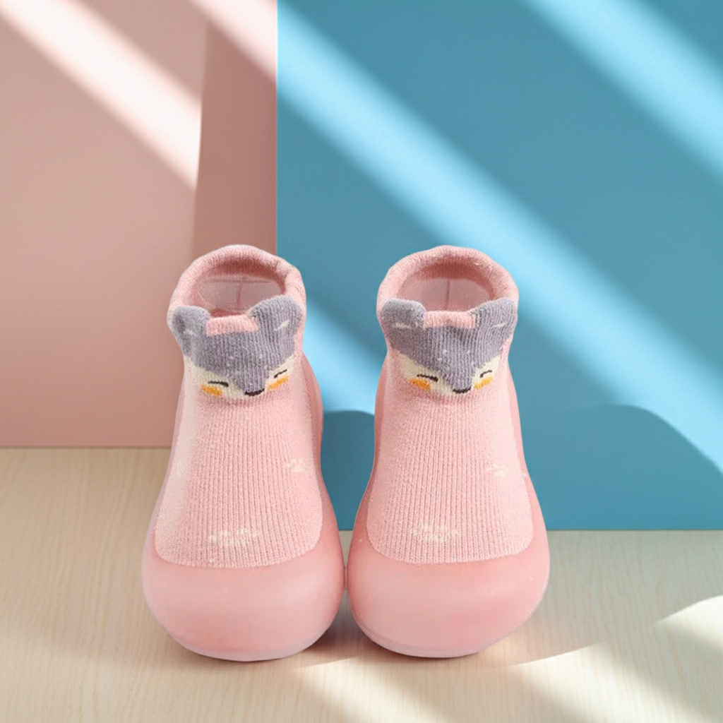 Zapato Calcetín Infantil con Suela de Goma – Confort y Seguridad para Pequeños Exploradores